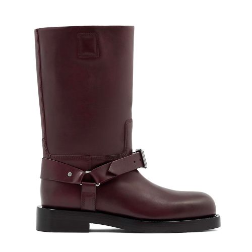 Burberry Women's Leather Saddle Low Boots 