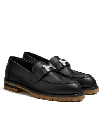 Hermes Women's Faubourg Loafer Black