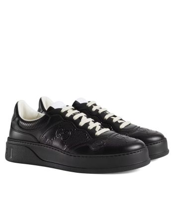 Gucci Unisex GG embossed sneaker Black