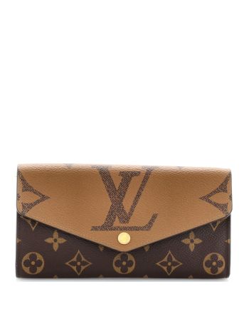 Sarah Wallet NM Reverse Monogram Giant and Monogram Canvas