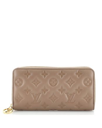 Coussin Zippy Wallet Monogram Embossed Lambskin