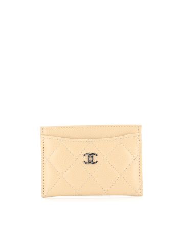 Classic Card Holder Quilted Caviar