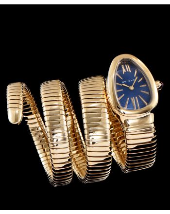 Bvlgari full gold stainless steel automatic watch for lady Blue